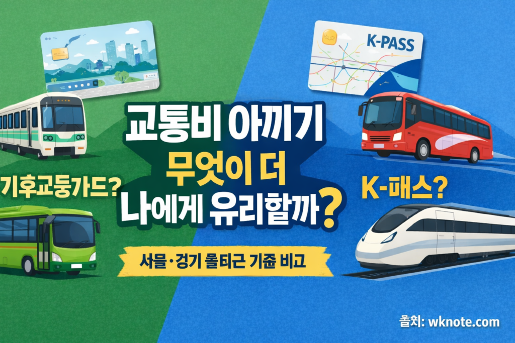 교통비 아끼는 방법, 기후교통카드 K-PASS로 설명하는 썸네일