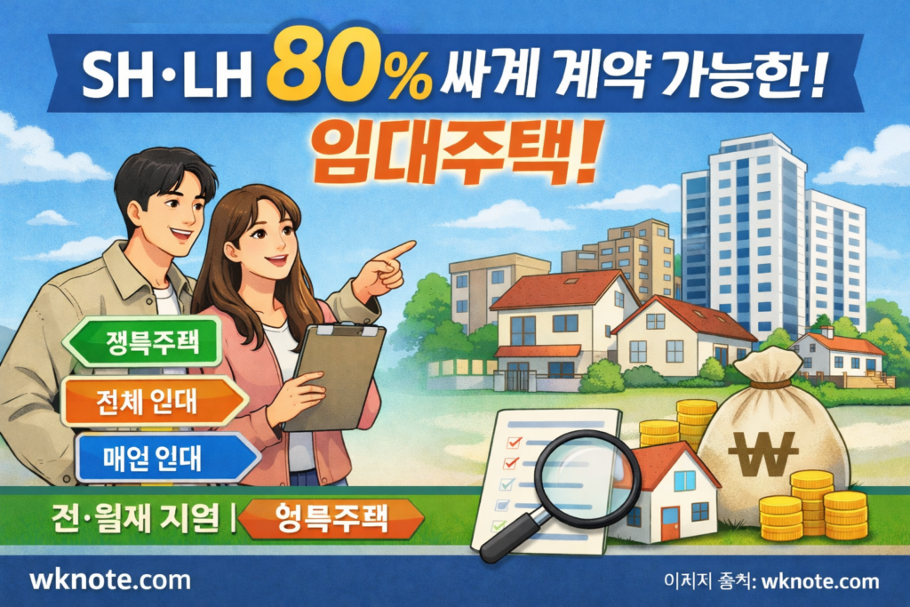 임대주택 종류를 보기 쉽게 설명한 썸네일