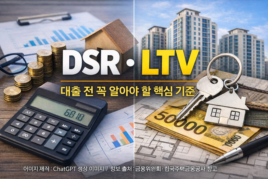 DSR·LTV 대출 전 핵심 기준 체크리스트를 설명하는 썸네일