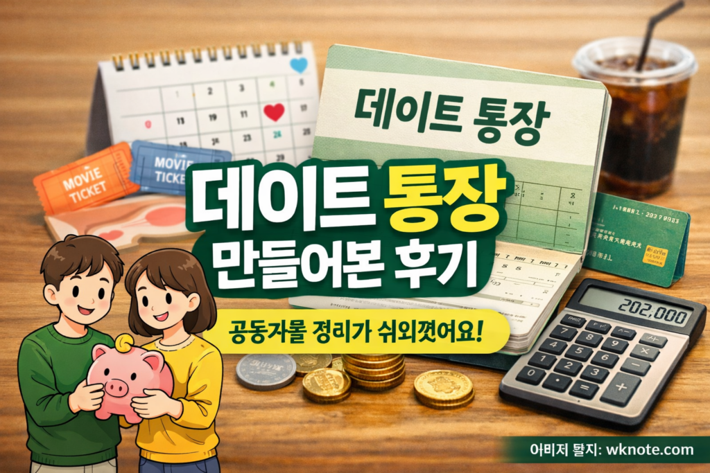 데이트 통장 사용한 후기를 나타내는 그을 설명하는 썸네일